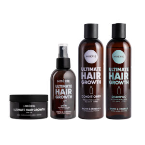 Moérie Ultimate Hair Growth Set: Shampoo, Conditioner, Mask & Spray
