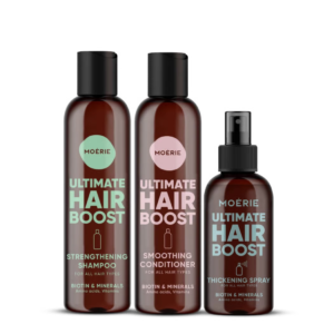 Moérie Hair Boost Set: Shampoo, Conditioner & Spray